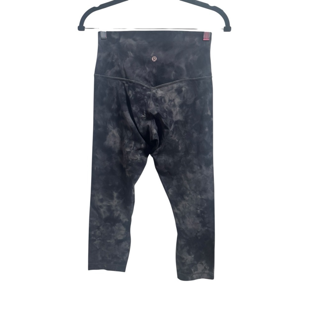 Lululemon Align Super High Rise Crop 21” Diamond Dye Grey Size 6 Nulu - Picture 3 of 8